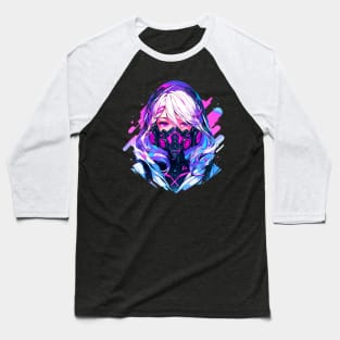 Cyborg Girl Queen Baseball T-Shirt